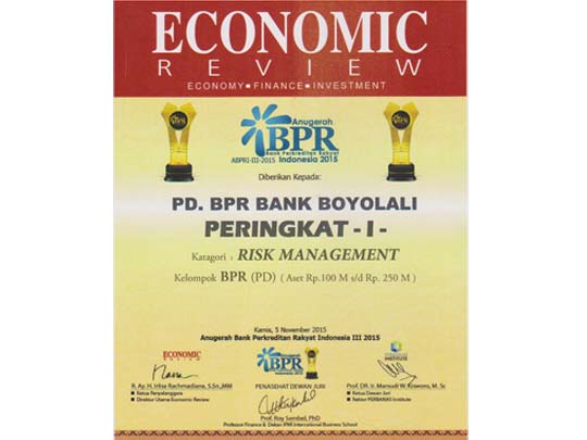 Anugerah BPR 2015 - Risk Managemen