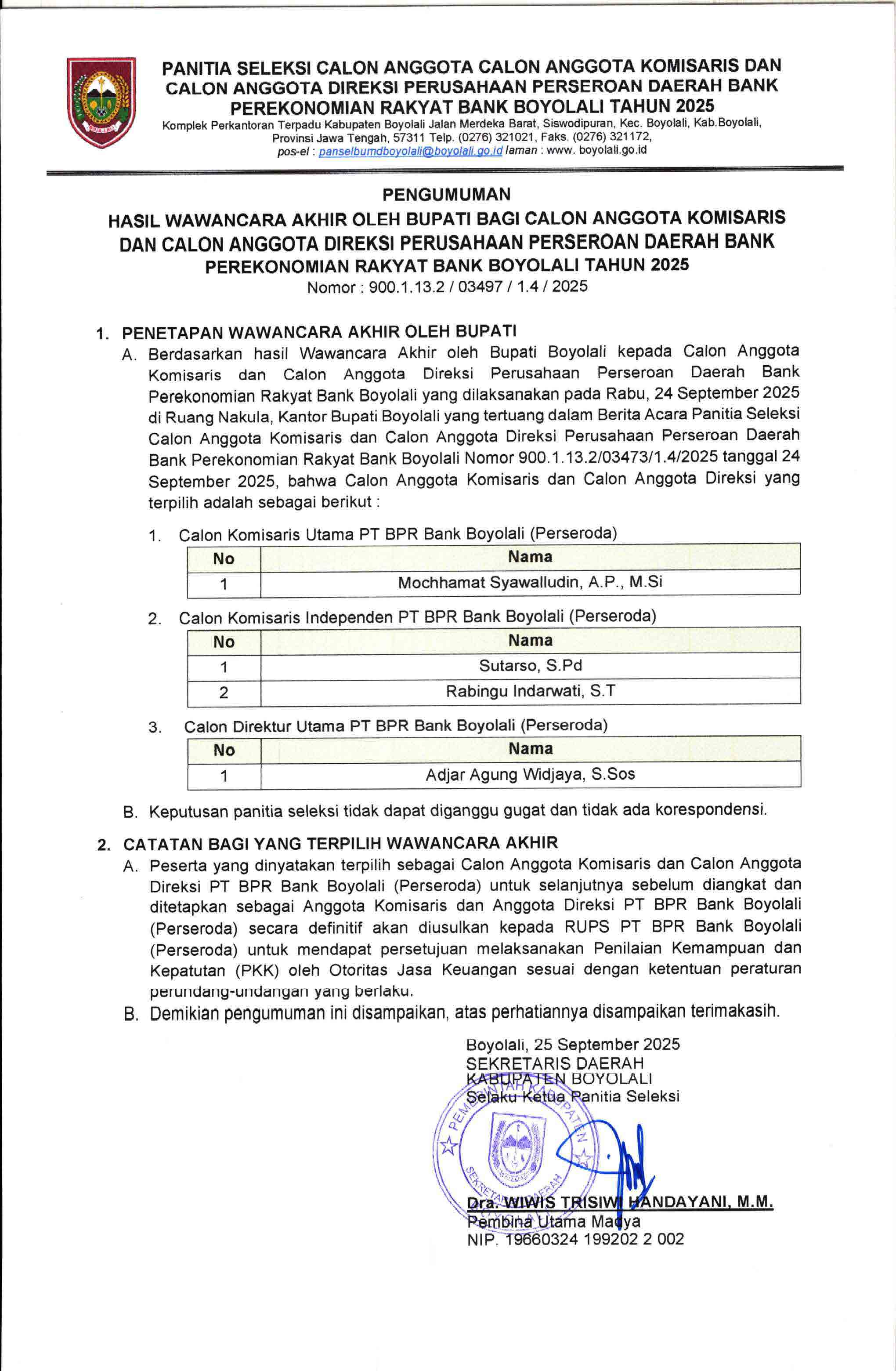 PengumumanWawancaraAkhir